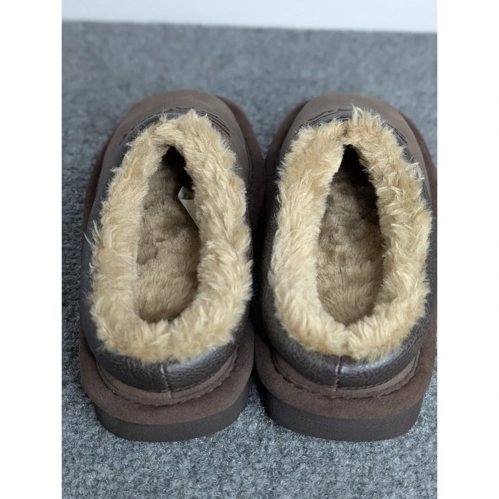Ariat Patriot Square Toe House Slippers Boys Size Small (12-13)‎ Brown Leather